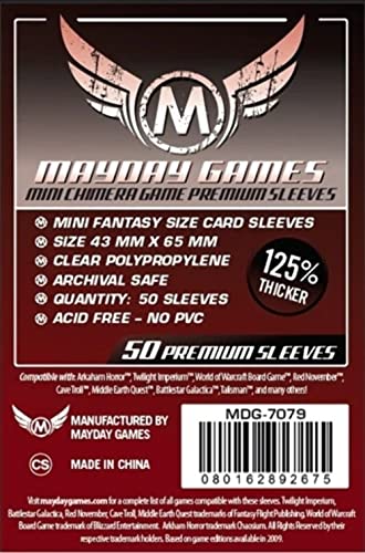 Mayday Games 43 x 65 mm Sleeves Mini Chimera USA Premium... - Jouets & Jeux Amazon Espagne à 1.95€
