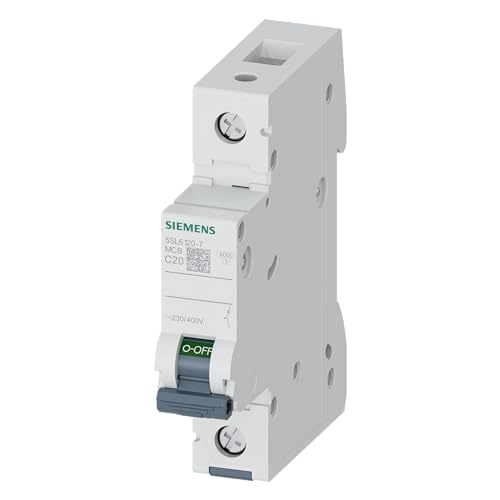 Siemens 5SL6120-7 Miniature Circuit Breaker 6kA 1 Pole C-20A - Maison & Cuisine Amazon Royaume-Uni à 10.74€
