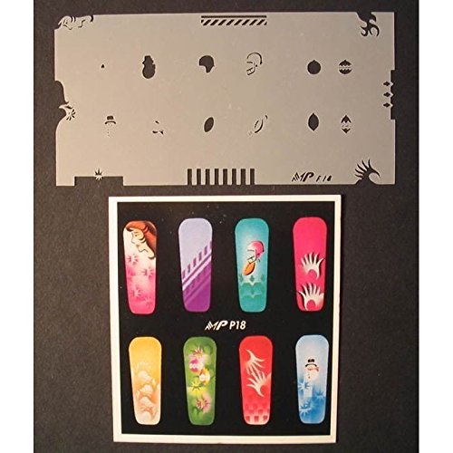 NailArt MPF18 - Plantilla para aerógrafo - Beauté & Parfums Amazon Espagne à 1.91€