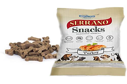 MEDITERRANEAN NATURAL Snacks Serrano Pavo para Perros - Animalerie Amazon Espagne à 1.39€