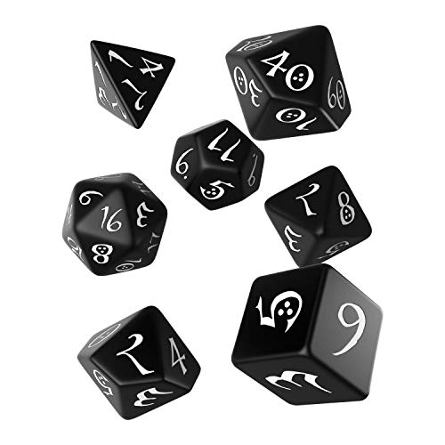Q-Workshop CLE05 - Classic RPG Dice Black/White (7) - Jouets & Jeux Amazon Allemagne à 5.01€