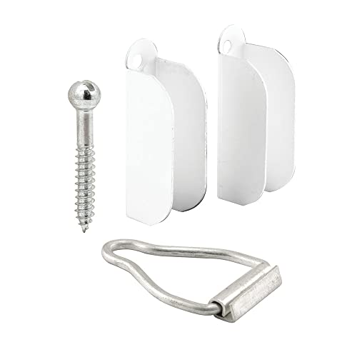 Prime-Line Products PL 8103 2 Hangers & 1 Latch, 3/8", White - Maison & Cuisine Amazon Royaume-Uni à 7.89€