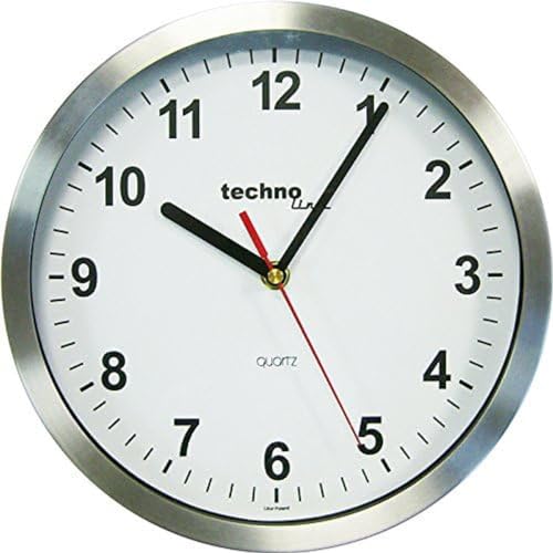 techno line WT 7650 Wall Clock, Metal, Silver - Amazon Royaume-Uni à 9.22€