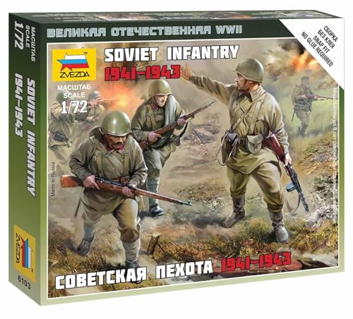 Zvezda - Z6103 - Maquette - Infanterie Soviétique 1941... en promo à 10,67€ (-44%) sur Amazon FR