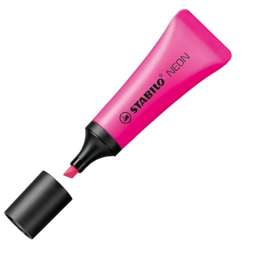 STABILO - Textmarker - NEON - Einzelstift - pink - Fournitures Bureau Amazon Allemagne à 0.99€