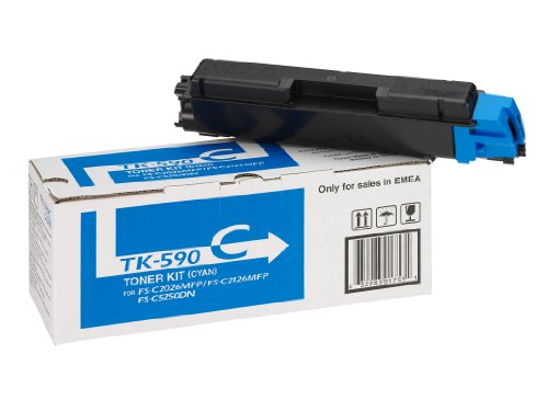 Kyocera TK-590C Toner cyan pour imprimante Kyocera... - Auto & Moto Amazon France à 69.27€