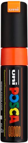 Uni-Ball Posca Broad Chisel Tip Marker - Fluorescent Orange - Sports & Fitness Amazon Royaume-Uni à 2.40€