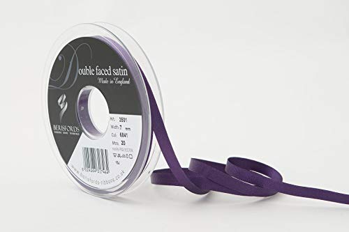 Berisfords Double FACE Poly Satin Ribbon, BlackBerry, 7 mm - Amazon Royaume-Uni à 3.35€
