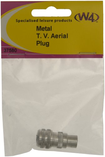 W4 TV Aerial Plug - Silver - High-Tech & Électronique en promo à 1.17€