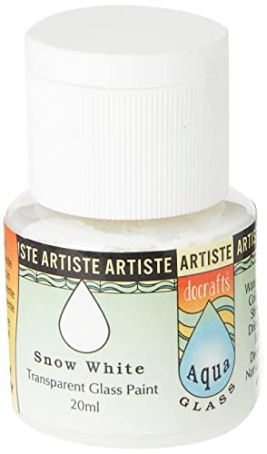 Artiste Glass Paint 20ml Aquaglass Snow White, Water Based... - Bébé & Puériculture Amazon Royaume-Uni à 2.60€