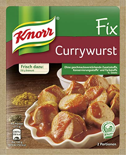 Knorr Fix Würzbasis Currywurst, 36 g 2 Portionen - High-Tech & Électronique en promo à 12.66€