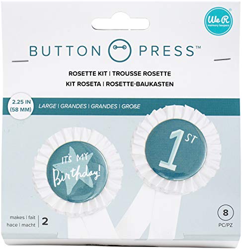 We R Memory Keepers WR Button Press 2 Roses 58mm, Paper... - High-Tech & Électronique en promo à 4.05€