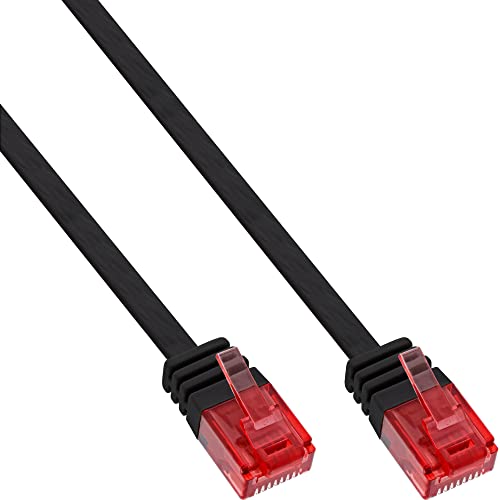 InLine 71602S Câble patch plat UUTP Cat. 6 Noir 2 m, Câble... - High-Tech & Électronique Amazon France à 6.38€