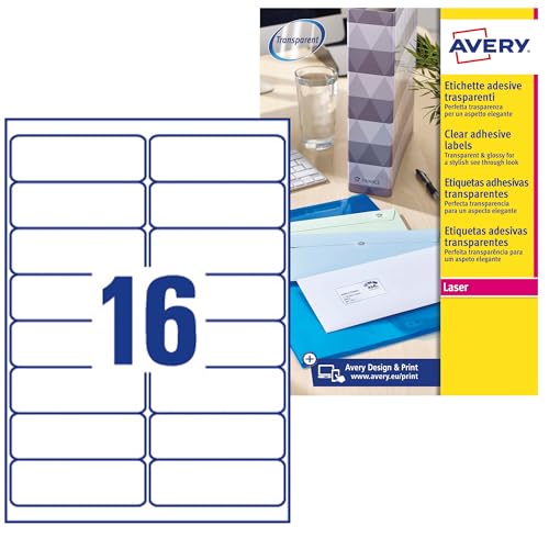 Avery L7562-25 Labels Per Indirizi 99 1 x 33 9 Label X... - Fournitures Bureau Amazon Royaume-Uni à 22.04€