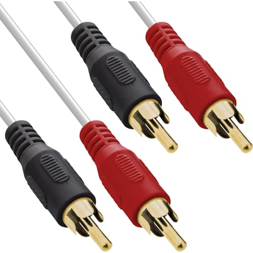 InLine 89933U Cinch Kabel, 2x Cinch, Stecker / Stecker... - Bon plan à 2.43€