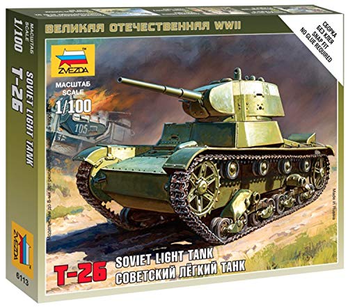 Zvezda - Z6113 - Maquette - T-26 - Echelle 1:100 en promo à 6,90€ (-56%) sur Amazon FR