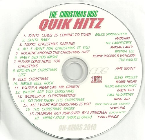 Quik Hitz CHRISTMAS Karaoke CDG QH-XMAS 2010 18 Holiday... - Musique & Instruments en promo à 48.86€