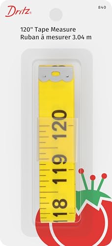 Dritz Quilters 120 in Tape Measure Nähzubehör, gelb, 3/4" x... - Bricolage & Outils Amazon Allemagne à 6.07€