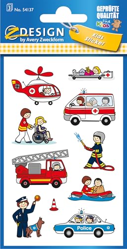 AVERY Zweckform 54137 Kinder Papier-Sticker Berufe 30... - Jouets & Jeux Amazon Allemagne à 2.76€