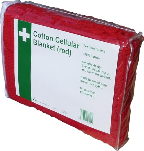 Safety First Aid Group HypaGuard Red Cotton Blanket (100%... - Maison & Cuisine en promo à 15.56€