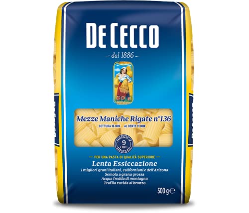 De Cecco Pâtes Moitié Manches Rayées - 500 gr - Épicerie en promo à 2.29€