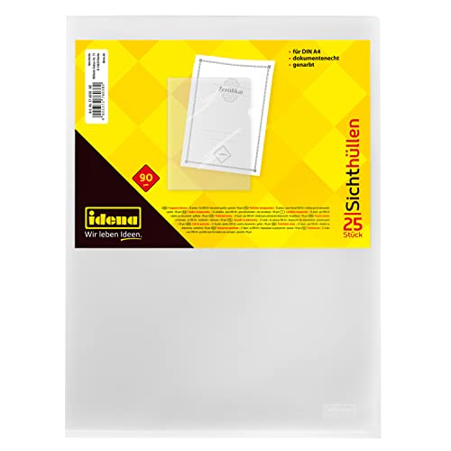 IDENA 376038 Protective A4 Grained Pack of 25) - Fournitures Bureau Amazon Royaume-Uni à 2.50€