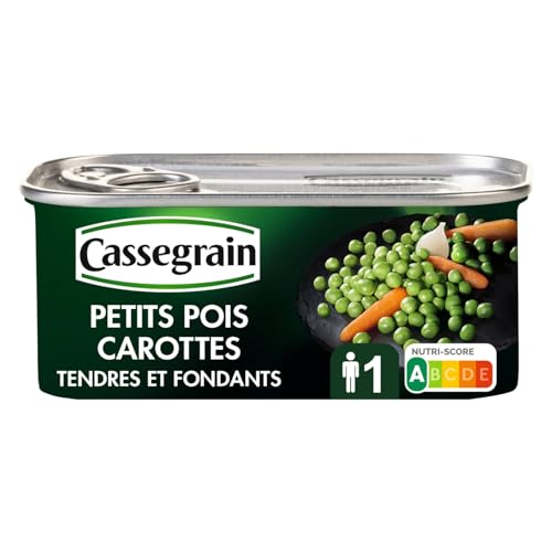 CASSEGRAIN - Petits Pois Carottes - Tendres et Savoureux... en promo à 1,65€ (-87%) sur Amazon FR