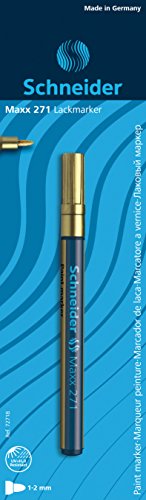 SCHNEIDER Schreibgeräte Lackmarker Maxx 271, 1-2 mm, gold... - Amazon Germany à 3.99€