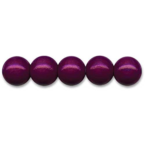 56 Holzperlen, ø 10mm -violett- schweiß- und speichelfest - Fournitures Bureau Amazon Allemagne à 2.99€