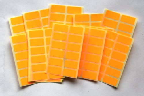 Lot de 200 autocollants pour codage couleur Fluo Tangerine - Auto & Moto Amazon France à 2.90€