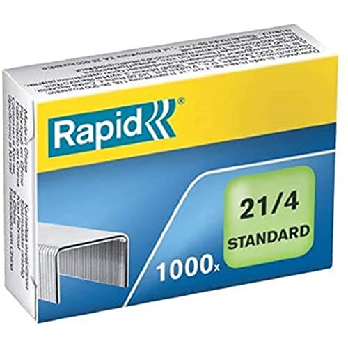 Rapid Heftklammern (21/4 mm, Standard, verzinkt) 1000 Stück - Fournitures Bureau Amazon Allemagne à 1.02€
