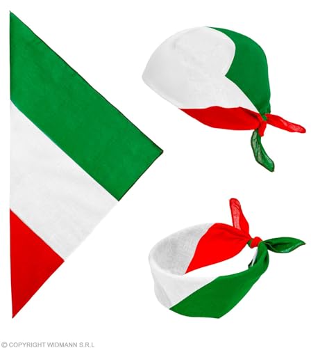 Bandana tricolore Italia 55x55 cm in cotone - Mode & Vêtements en promo à 2.30€