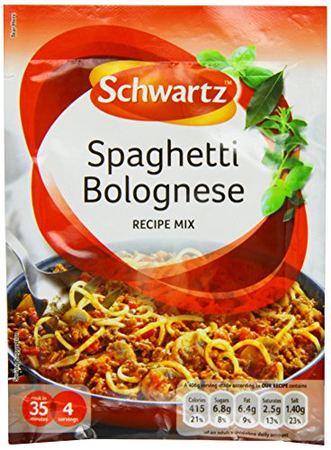 Schwartz Spaghetti Bolognese Mix, 40g - Épicerie Amazon Royaume-Uni à 1.10€