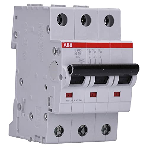 ABB S203-B16 Miniature Circuit Breaker, 3 Pole, Type B... - Maison & Cuisine en promo à 20.72€