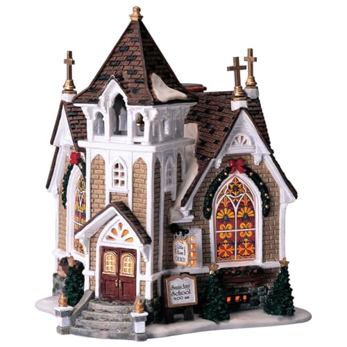 Lemax Village de Noël Little River Church 45069 LED à Piles - Maison & Cuisine Amazon France à 44.77€