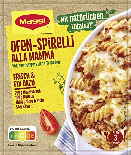 Maggi fix & frisch Pasta Ofen Spirelli Alla Mamma, 43 g - High-Tech & Électronique Amazon Allemagne à 1.08€