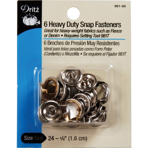 Dritz 981-65 Robuste Druckknöpfe, Nickel, Fleece, Size 24... - Home & Kitchen Amazon Germany à 7.62€