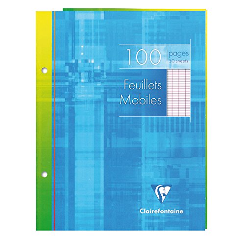 CLAIREFONTAINE Feuillets mobiles s/étui 17x22 100p séyès - Fournitures Bureau Amazon France à 6.00€