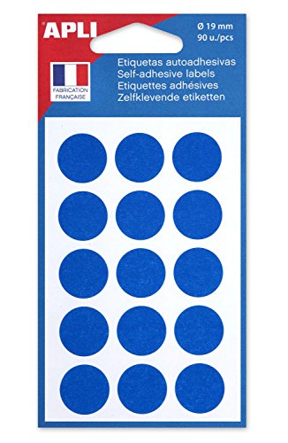 apli-agipa 10084 Disco Adesivo 19 mm tasca – Lotto di 90... - Bricolage & Outils en promo à 5.00€