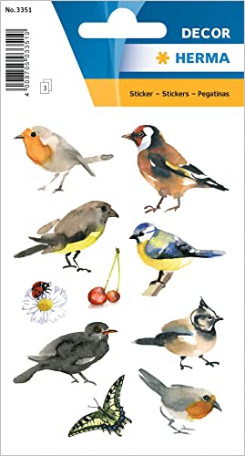 Étiquette Décorative Décor Aquarelle Oiseaux 3 planches... en promo à 1,89€ (-53%) sur Amazon FR