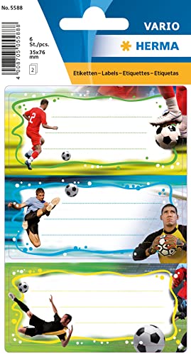 HERMA 5588 Etiquetas de libro para escribir fútbol, 6... - Bébé & Puériculture Amazon Espagne à 3.36€