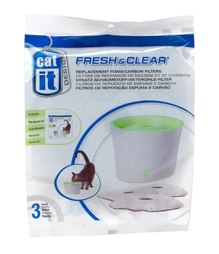 Catit Fresh and Clear Replacement Foam/ Carbon Filters... - Auto & Moto Amazon Royaume-Uni à 3.00€