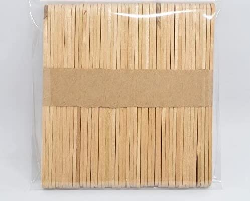 50 PLAIN WOODEN STANDARD LOLLY STICKS - Loisirs Créatifs en promo à 0.79€