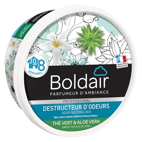 BOLDAIR - Destructeur d’Odeurs en Gel Thé Vert & Aloe Vera... - Beauté & Parfums Amazon France à 9.31€