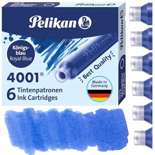 Pelikan 301176 Cartouche d'encre 4001 TP/6 bleu royal 6 pcs. - High-Tech & Électronique Amazon France à 1.78€