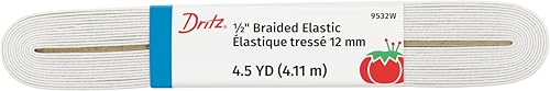 Dritz geflochtenes Gummiband 1/2-Inch by 4-1/2-Yard weiß - Maison & Cuisine en promo à 6.77€