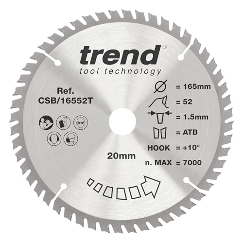 Trend Lame de Scie Circulaire sans Fil pour Bois, 165 mm de... - Bricolage & Outils Amazon France à 24.54€