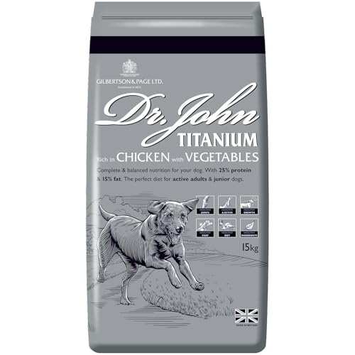 Gilbertson and Page Dr John Titanium Dog Food 4 Kilograms - Animalerie Amazon Royaume-Uni à 12.52€
