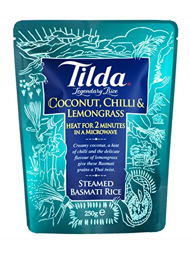 Tilda coconut chili & lemon grass rice in 2 minutes, 250g - Épicerie Amazon Royaume-Uni à 1.35€