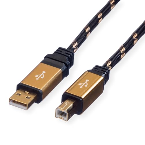 ROLINE GOLD Câble USB 2.0, type A-B, 1,8m - High-Tech & Électronique en promo à 9.41€